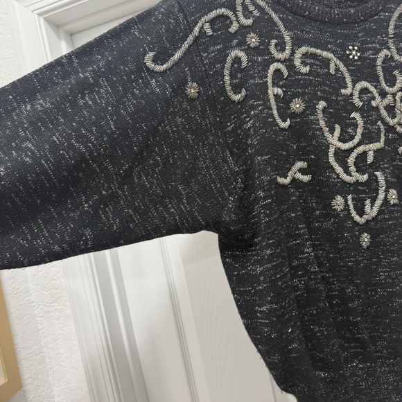 Nilani Vintage Beaded Knit Sweater & Pencil Skirt Set (Size M) - Picture 9 of 12